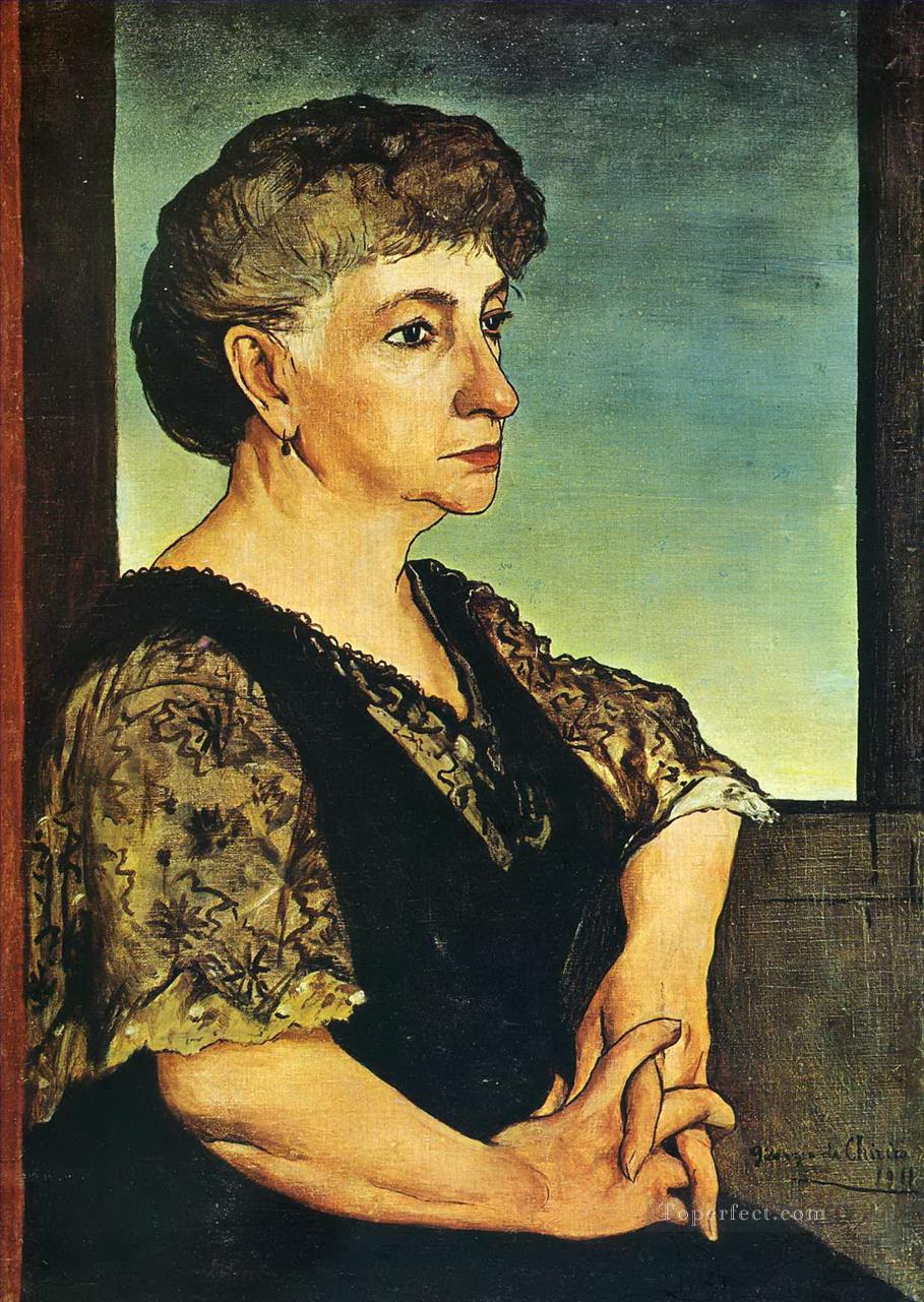 portrait of artist s mother 1911 Giorgio de Chirico Metaphysical surrealism Oil Paintings
